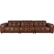 DUTCHBONE Sofa Hackman 4,5-Seater Leather Chocolate