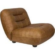 DUTCHBONE Lounge Chair Wyatt Wax Leather Cognac
