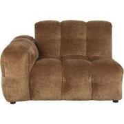 DUTCHBONE Sofa Element Hackman With Arm Left Velours Cognac