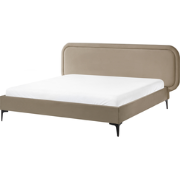 SUZETTE - Tweepersoonsbed - Taupe - 160 x 200 cm - Polyester