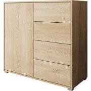 Meubella - Dressoir Gideon - Eikenpatroon - 100 cm