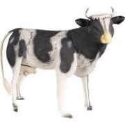 Clayre & Eef Beeld Koe 60x25x50 cm Zwart Wit IJzer