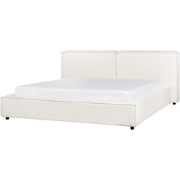 LINARDS - Tweepersoonsbed - Gebroken wit - 180 x 200 cm - Polyester