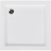 AMPAY - Douchebak - Wit - 90 x 90 x 5 cm - Kunststof