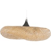 BOYNE - Hanglamp - Zilver - Bamboehout