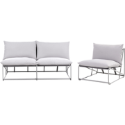 PICO - Loungeset 3-zits - Grijs - Staal