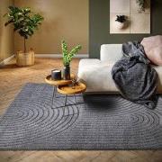 Elle Decoration New York Japandi Vloerkleed Antraciet- 80x120 CM
