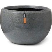 Vaas bol Granite H120 cm antraciet