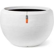 Vaas bol Arc Granite 177x120 wit bloempot