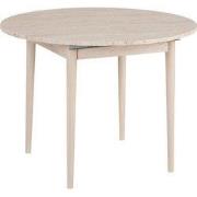 Uitschuifbare eettafel van 100 tot 131 cm met rond tafelblad - KLARA