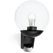 Steinel L585 PIR Wandarmatuur, IP44, Zwart, Sensor, E27 Fitting