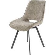 Eetkamerstoel Champagne Stof - Swivel Rich - Set van 4