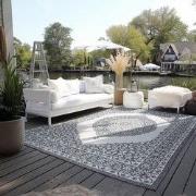 Elle Decoration Gemini Buitenkleed Dubbelzijdig Vloerkleed Zilver- 200...