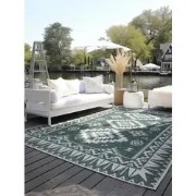 Elle Decoration Gemini Buitenkleed Dubbelzijdig Vloerkleed Groen- 160x...