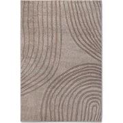Elle Decoration Japandi Hoogpolig Vloerkleed Beige- 80x120 CM