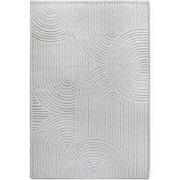 Elle Decoration Japandi Hoogpolig Vloerkleed Creme Wit- 160x235 CM