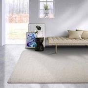 Elle Decoration Delhi Wol Hand-made Vloerkleed  Wit- 60x90 CM