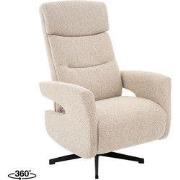 LABEL51 Elektrische Relaxfauteuil Tampere - Naturel Royal Boucle