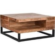LABEL51 Salontafel Cube - Rough - Mangohout - 80 cm
