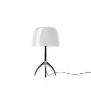 Foscarini - Lumiere Piccola Tafellamp E14 Zwart Chroom/Wit Dimm.