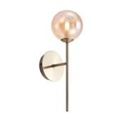 Lucande - Wynina 1 Wandlamp Brass/Amber