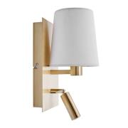 Lindby - Aiden Wandlamp White/Antique Brass