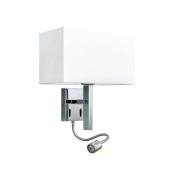 Lucande - Pelto Wandlamp White/Chrome