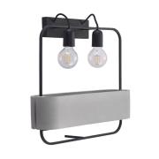 Lucande - Teona Wandlamp Black/Grey