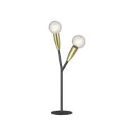 Lucande - Carlea 2 Taffellamp Black/Brass