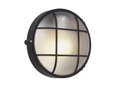 Lindby - Alisha Round Buiten Wandlamp Black