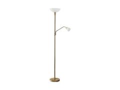 Lindby - Jost Vloerlamp Brass/White