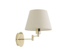 Lindby - Pola Wandlamp Cream/Polished Brass