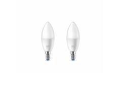 WiZ - Lichtbronnen Smart TW 4,9W 470lm 2700-6500K 2-pack Kaars E14