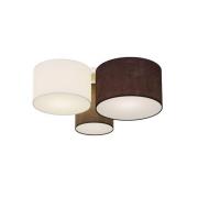 Lindby - Laurenz 3 Plafondlamp Grey/White/Brown