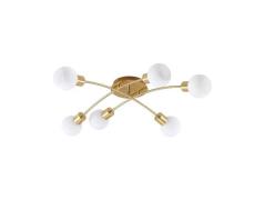 Lindby - Agmar 6 Plafondlamp Brass