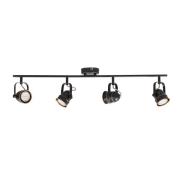 Lindby - Leonor Plafondlamp Black/Gold