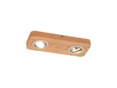 Lindby - Mikari 2 LED Plafondlamp Wood