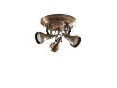 Lindby - Perseas 3 Round Plafondlamp Antique Brass