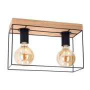 Envostar - Gretter 2 Plafondlamp Wood/Black