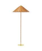 GUBI - 9602 VloerLamp Geelkoper/Wicker Willow