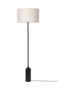 GUBI - Gravity VloerLamp Zwart Marmer/Canvas