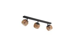 Lindby - Ediz 3 Plafondlamp Wood/Black