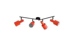 Lindby - Ovelia 4 Plafondlamp Orange/Black