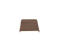 AYTM - Curva Hout Dienblad voor Plank L33xW32,4xH3,6 Walnut