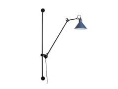 Lampe Gras - 214 Wandlamp Conic Black/Blue Lampe Gras