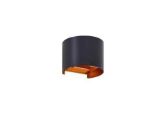 Lindby - Nivar Round LED Buiten Wandlamp Black/Gold