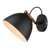 Halo Design - Århus Wandlamp Black/Wood