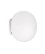 Flos - Glo-Ball Mini C/W Wand-/Plafondlamp (Spiegel Montering) White