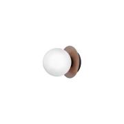 Nuura - Liila 1 Wand-/Plafondlamp IP44 Small Dark Bronze/Opal