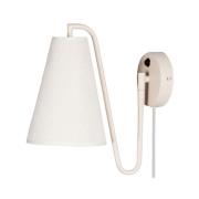 Globen Lighting - Lou Wandlamp Bouclé Wit/Beige